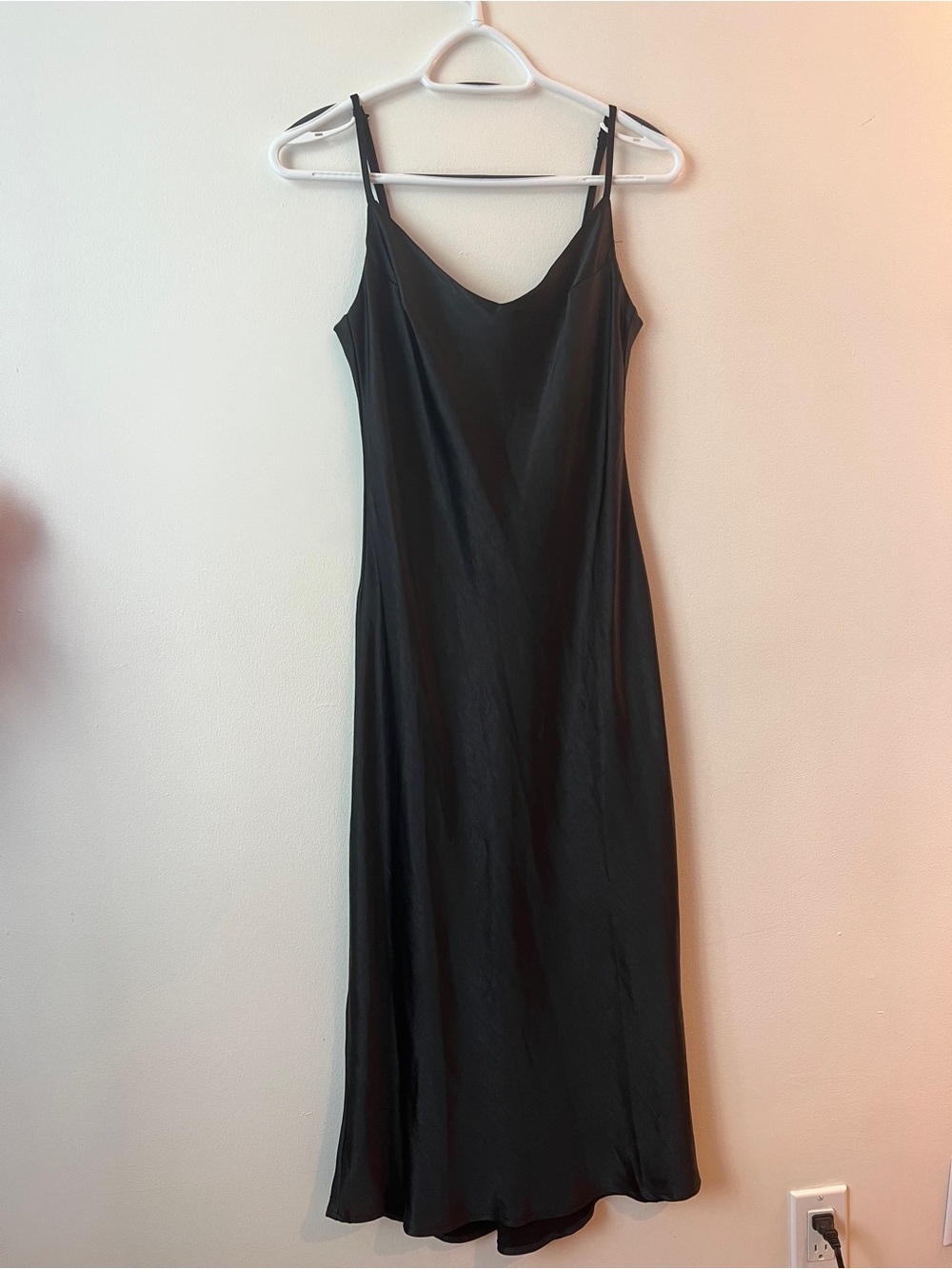 Oak and Fort Black Slip Dress